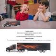 thumbnail image 3 of Container Truck Model Lifelike Alloy Container Truck Toy Decorative Boys Kids Transport Truck Model For Parent Children Interaction, 3 of 5