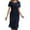 Navy, variant on Women's Cocktail Dresses Elegant Round Neck Party Gown Wedding Holiday Date Night Spring Summer Casual formal Occasion Dress