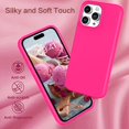 thumbnail image 2 of iPhone 15 Pro Case, Phone Case iPhone 15 Pro, Slim Fit Liquid Silicone Soft Gel Rubber Lightweight Microfiber Lining Shockproof Anti-Scratch Protective Cover for iPhone 15 Pro 6.1'', Hot Pink, 2 of 16