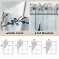 thumbnail image 5 of Country Star Blue Swag Valances for Windows 2 Pack, Kitchen Window Curtains 36 Inch Length, Farmhouse Vintage Branches Wooden Privacy Swag Curtains for Living Room/Bathroom with Rod Pocket 36"x36", 5 of 8