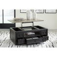 thumbnail image 6 of Ashley Furniture Foyland Wood Coffee Table w/ Lift Top in Black/Light Brown, 6 of 7