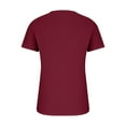thumbnail image 6 of QATAINLAV Oversized Tshirts for Women Loose Fit Summer Beach Tops Solid Casual Short Sleeve Tees Shirts Casual Button V Neck Henley Shirt Wine M Ofertas de Hoy en Liquidación, 6 of 7
