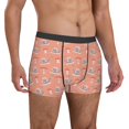thumbnail image 5 of Mens Underwear Boxer Briefs - Mushroom Snails Comfort Breathable men's boxer briefs with Flex Waistband, 5 of 7