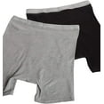 thumbnail image 3 of Hanes Men's 7-Pack Boxer Brief, Black/Grey, Large, 3 of 5