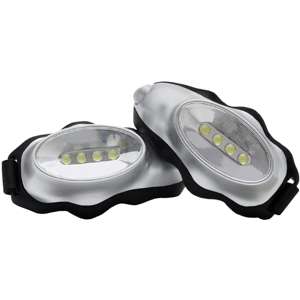 Knuckle Lights Original Handheld LED Running Safety Light Set Silver