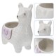 thumbnail image 4 of FELTECHELECTR Maceta de cerámica exquisita, decorativa, con forma de alpaca, 1 unidad, 4 of 7