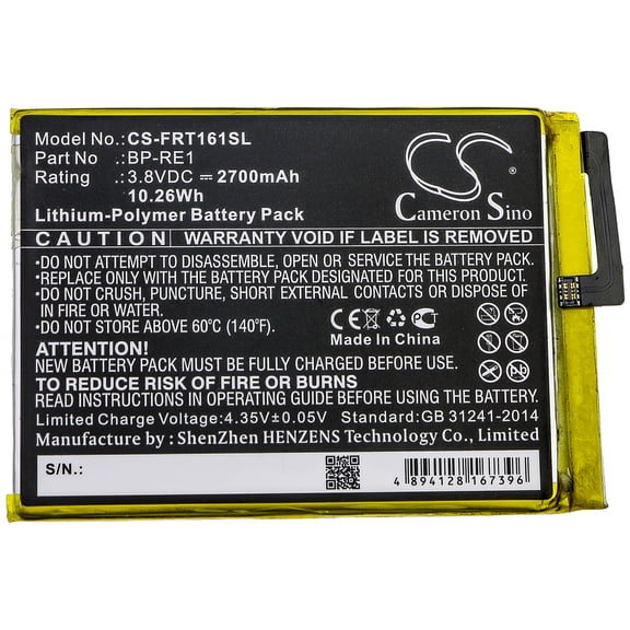 2700mAh BP-RE1 Battery for FTJ161B-REI Samurai Rei FTJ161B-REI-PG FTJ161B-REI-SL FTJ161B FTJ161B-REI-CG FTJ161B-REI-BK FTJ161B-R