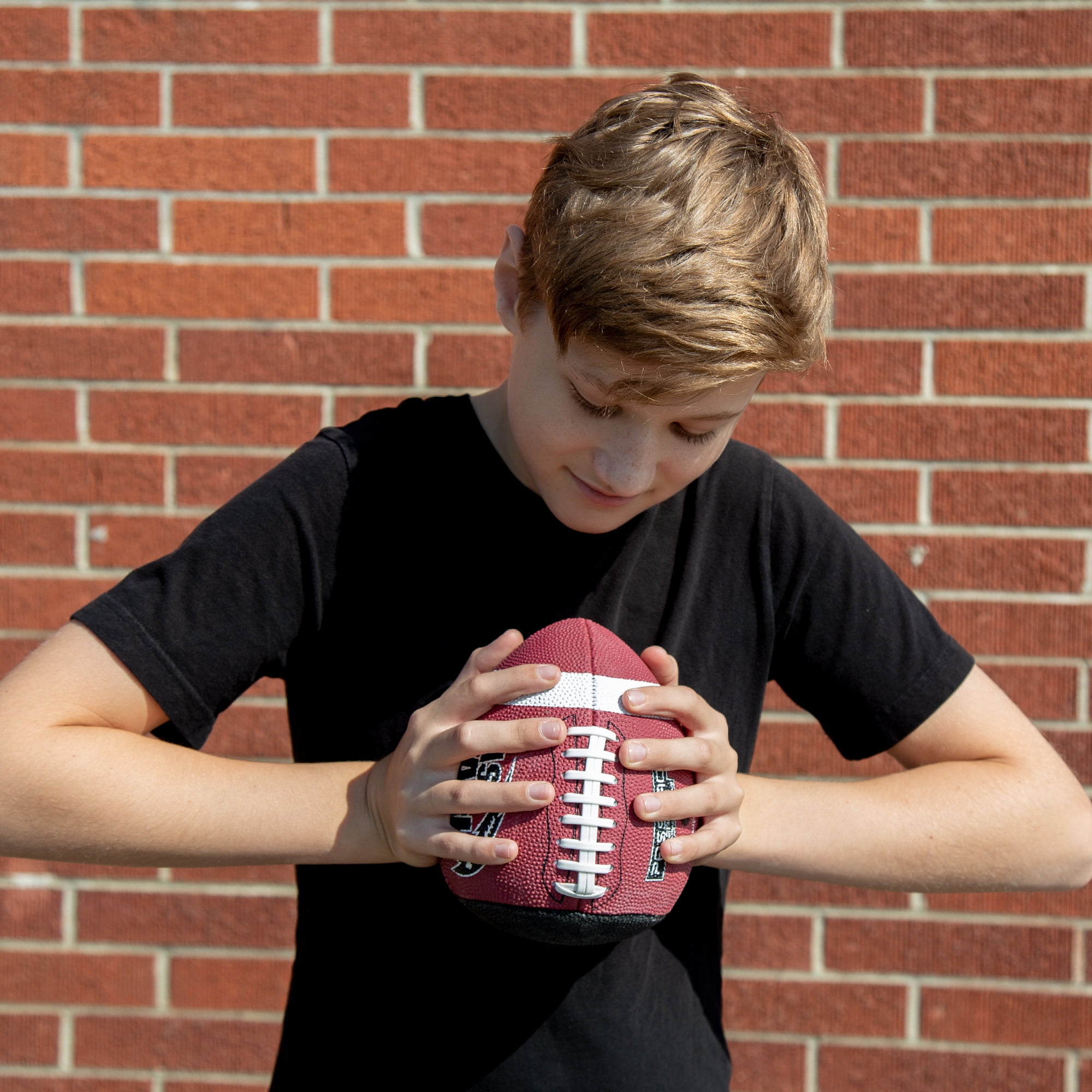 Passback Junior Rubber Football, Ages 9-13, Youth Training Football, (Ships Deflated)