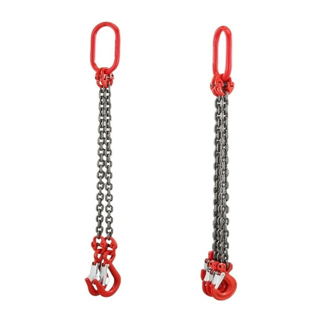 Chain Sling,Lifting Chain Sling Legs Single Hook Combination Spreader Parts Chain Hoists 1T 2T 3T 1meter ,Easy to Operate