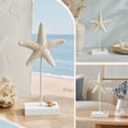 thumbnail image 4 of Starfish Tabletop Ornament Nautical Beach Style Decor With Base Style C for Table Shelf Cabinet and Coastal Room Decor, 4 of 7