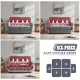 thumbnail image 6 of Jiueut Christmas Tree Snowflake Dot Print Recliner Loveseat Covers, Dustproof Recliner Slipcover Stain Resistant Lazyboy Reclining Chair Cover with Elastic Band Christmas Decor, 6 of 7