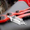 thumbnail image 4 of Filtro en Línea De Motor Petróleo Crudo Gasolina Combustible Vidrio Cromo Universal 5/16 Pulgada 8Mm Plata para Motocicletas, 4 of 5