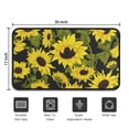 thumbnail image 5 of Black Green Stem Sunflower Pattern Door Rugs,Washable Non Slip Door Mats Indoor,Decorative Door Mats,Entry Mat Indoor for Entrance,Bedroom,Kitchen,Bathroom,30"x17", 5 of 6