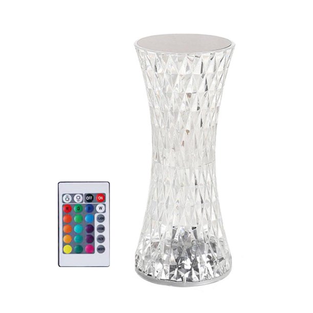Lámpara Luz ambiental LED Luz de escritorio de diamante con carga USB para sala de estar (C) Tmvgtek Para estrenar