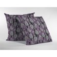 thumbnail image 4 of Amrita Sen Tropics 16" Suede Falling Zippered Pillow in Purple/Off White, 4 of 5