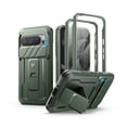 thumbnail image 1 of Dexnor pour Google Pixel 9 Pro Étui avec Cache Coulissant pour Caméra et Protecteur d'Écran Intégré et Béquille Robuste, Étui de Protection Intégrale Pare-Chocs Robuste pour Pixel 9 Pro 2024, Vert, 1 of 8
