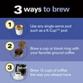 thumbnail image 2 of Hamilton Beach 49976 FlexBrew Trio 2-Way Coffee Maker, Compatible with K-Cup Pods or Grounds, Combo, Single Serve & Full 12c Pot, Black, 2 of 5