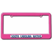 South Carolina Native, State Pride License Plate Tag Frame, Multiple Colors