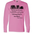 thumbnail image 3 of Inktastic Jane Austen Book Quote Long Sleeve T-Shirt, 3 of 5
