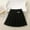 Black, variant on OGLCCG Girls Pleated Mini Skirt High Waist Tennis School Uniform Skirts Solid Color Lightweight Cotton Short Skirt 4-14 Years