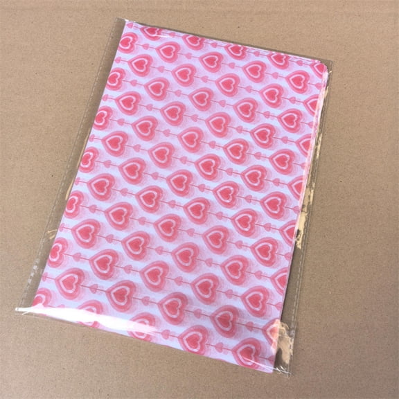 Valentine's Day Love Printing Snow Pear Paper 50X35CM Paper Flowers Gift Wrapping Paper