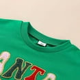 thumbnail image 4 of Letter Embroidery Sweatshirt and Trousers Combo for Baby‘s Christmas Look, 4 of 9
