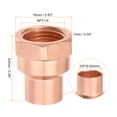 thumbnail image 2 of Unique Bargains 1/2 Inch Copper Female Adapters NPT3/8 Internal Thread Welding Fitting for Household Water Pipe, 2 of 6