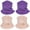 2 Purple + 2 Pink, variant on 4pcs Neck Warmer Fleece Neck Gaiter Warmer Soft fleece Face scarf Mask Winter Neck Warmer for Men Women
