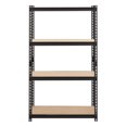 thumbnail image 4 of Iron Horse 2300 Riveted Steel Shelving 4-Shelf Unit, 18D x 36W x 60H, Black, 4 of 8