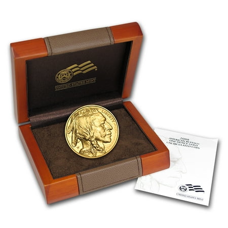 2008-W 1 oz Gold Buffalo BU (w/Box & COA)