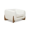 thumbnail image 3 of Alpine 43.5" Sherpa Arm Chair Ivory White Boucle, 3 of 9