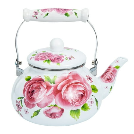 

Enamel Tea Kettle Cold Kettle Hot Water Tea Kettle Water Container for Home 2.5L