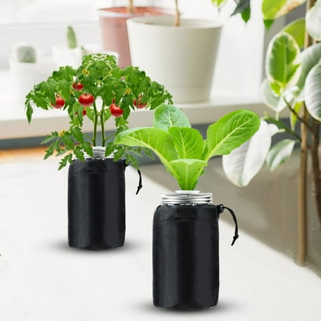 

VeliToy Durable Sprout Jar Shade Cover Washable and Reusable Mouth Grow Accessory for Outdoor Greenhouse Garden Yard
