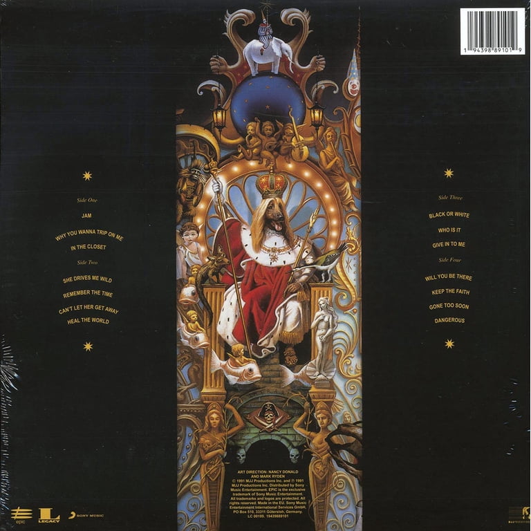 Michael Jackson Dangerous Limited Edition Red Vinyl Import LPs