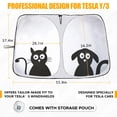 thumbnail image 2 of HOMEYA Dog & Cat Tesla Model Y / Model 3 Sunshade, 240T Car Sun Shields for Windshield, Foldable Front Window Sun Shade Sun Visor for UV Rays Protection, 2 of 7