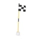 thumbnail image 5 of Bandera de green de golf y copa para hoyo, bandera de golf, juego de copa para hoyo, copa para putting de golf, Blanco negro, 5 of 9