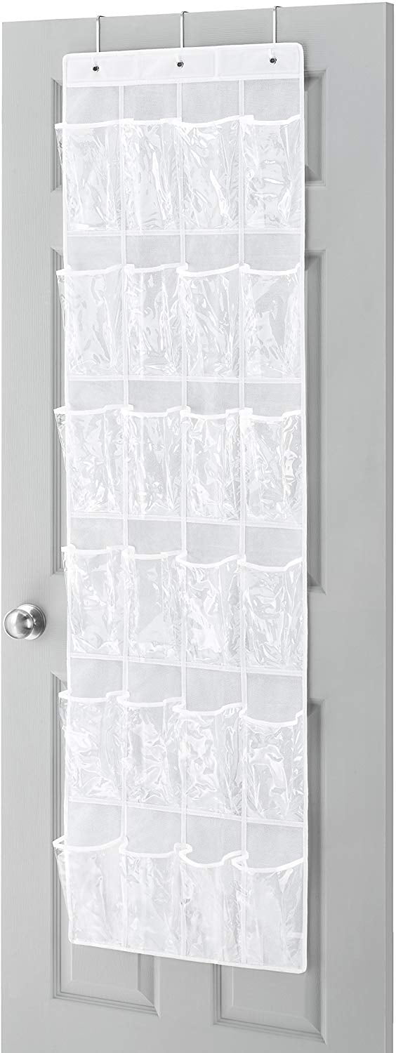 Over The Door Shoe Organizer 24 Pocket Closet Accessory Storage Hanging Shoe Hanger