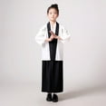 thumbnail image 3 of WOYY Little Girls Japanese Traditional Robe Long Dress Kimono Robe for Kids, Sizes 6-7, 3 of 3