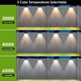 thumbnail image 7 of Solar Fence Lights - 2PK Outdoor Warm White/Daylight White/Cold White 3 Mode Deck Lights for Outside, Fences, Stair Railings, Pools and Walls, 7 of 7