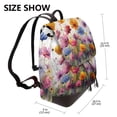 thumbnail image 2 of Ratiio Colorful Wildflower Meadow Pattern Womens Backpack Purse Leather Backpack Purse for Women Travel Fashion Backpack Designer Ladies Shoulder Bags, 2 of 4