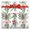 Mistletoe, variant on Current Toile Santa Christmas Jumbo Rolled Gift Wrap, 23" x 32', Tear Resistant