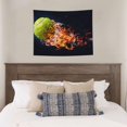 thumbnail image 4 of Kdxio Tennis Ball In Fire1 Wall Hanging Tapestries Banner For Bedroom College Dorm Home Living Room Party Decor 29X37 In, 4 of 8