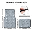 thumbnail image 5 of Zufioo Nautical1 Print Car Floor Mats Four-piece Set, Car Interior Accessories - Corrosion-resistant, Non-Slip, Suitable for Cars, Trucks, Vans, 5 of 7