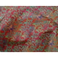 thumbnail image 4 of oneOone Silk Tabby Red Fabric Batik Craft Projects Decor Fabric Printed By The Yard 42 Inch Wide, 4 of 4