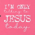 thumbnail image 6 of Wild Bobby, I'm Only Talking to Jesus Today Inspirational/Christian Women Racerback Tank Top, Hot Pink, Small, 6 of 6