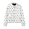 thumbnail image 4 of Enjoytime Polka Dots Jackets for Women Long Sleeve Zip Up Lightweight Coat Fall Plus Size Fashion Work Casual Outerwear, 4 of 7