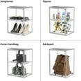 thumbnail image 5 of 3 Pack Boot Storage Organizer Tall Boots Boxes Clear Plastic Stackable Acrylic Boot Display Case Storage Box with Divider, Shoe Organizer Box, XXX-L, 5 of 14