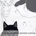 Lilibeely Shower Curtain with Hooks Printed Curtain Waterproof Shower