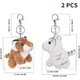 thumbnail image 2 of 2pcs Plush Keychain Stuffed Animal Tiger Toy Soft Animal Charm Keyring Cute Keychain for Kids Bag Purse Backpack Handbag, 2 of 4