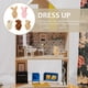 thumbnail image 2 of 5pcs Doll House Plush Doll Miniature Plush Doll Figurines Mini Bear Rabbit Dolls, 2 of 4
